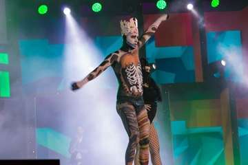 Concurso de maquillaje corporal del Carnaval de Las Palmas de GC (Foto Antonio Rico)
